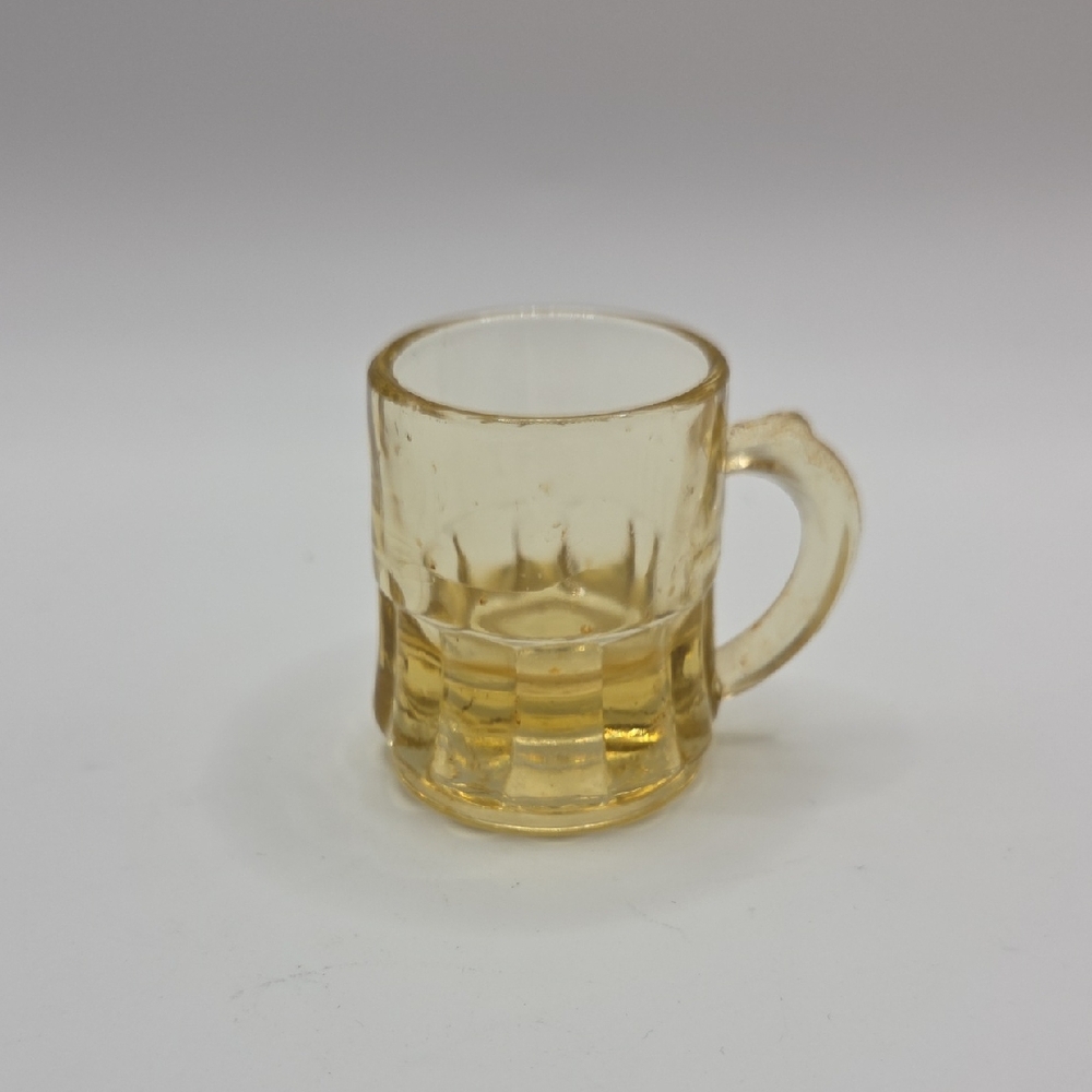 Feederal Glass Amber Beer Mug Shot Glass